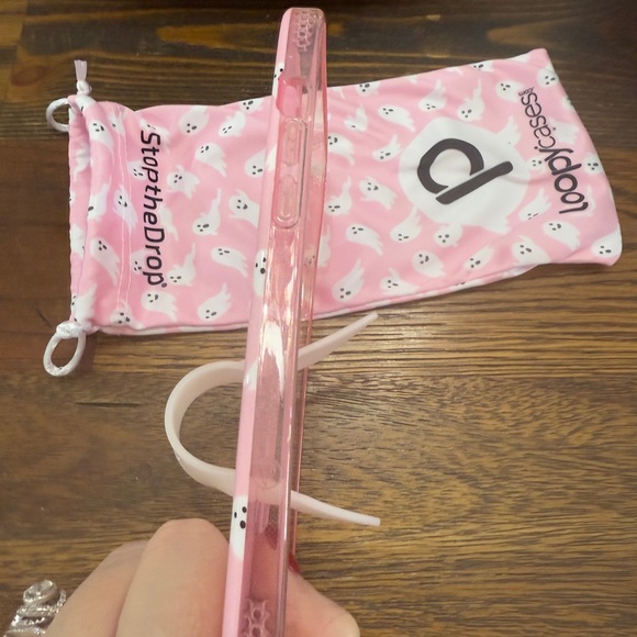 Loopy Case Pink Ghost Kids Phone Case - Picture 4 of 4